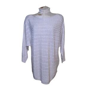 Market & Spruce Cable Knit Sweater‎ Womens XS Off White Stitch Fix Dolman Sleeve